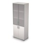 Avance 6Ш.005.4 (Белый) Шкаф для документов высокий со стеклом