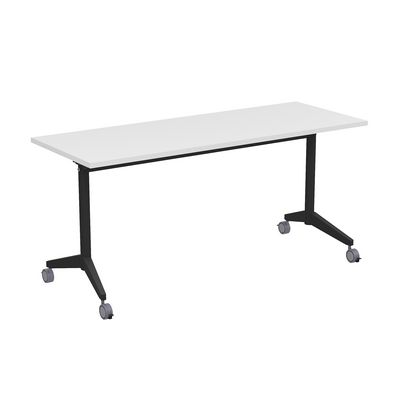 Bend 8СР.104-S (Белый/Черный) Складной прямолинейный стол-трансформер Simple