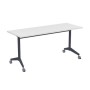 Bend 8СР.104-S (Белый/Графит) Складной прямолинейный стол-трансформер Simple