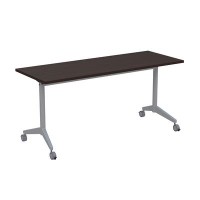 Bend 8СР.104-S (Венге/Алюминий матовый) Складной прямолинейный стол-трансформер Simple