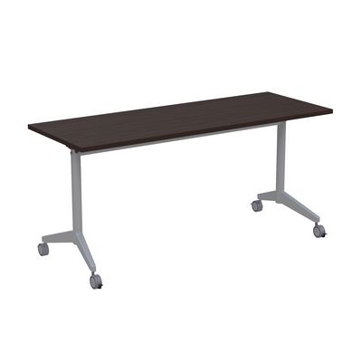 Bend 8СР.104-S (Венге/Алюминий матовый) Складной прямолинейный стол-трансформер Simple