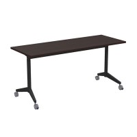 Bend 8СР.104-S (Венге/Черный) Складной прямолинейный стол-трансформер Simple