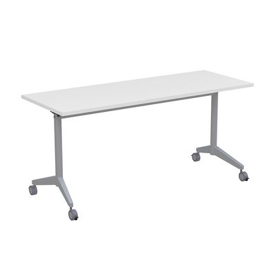 Bend 8СР.104 (Белый/Алюминий матовый) Складной прямолинейный стол-трансформер