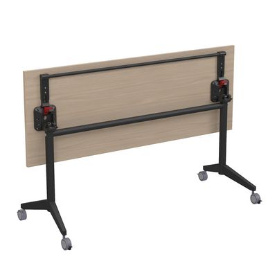 Bend 8СР.104 (Шамони светлый/Черный) Складной прямолинейный стол-трансформер