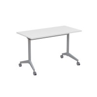 Bend 8СР.108-S (Белый/Алюминий матовый) Складной прямолинейный стол-трансформер Simple