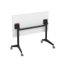 Bend 8СР.108-S (Белый/Черный) Складной прямолинейный стол-трансформер Simple