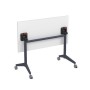 Bend 8СР.108-S (Белый/Графит) Складной прямолинейный стол-трансформер Simple