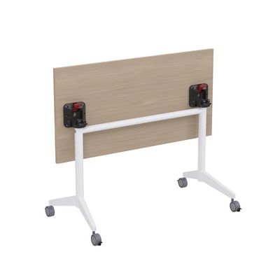 Bend 8СР.108-S (Шамони светлый/Белый) Складной прямолинейный стол-трансформер Simple