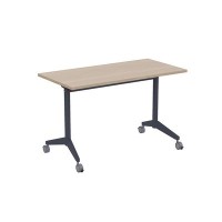 Bend 8СР.108-S (Шамони светлый/Графит) Складной прямолинейный стол-трансформер Simple