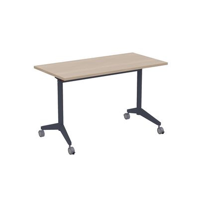 Bend 8СР.108-S (Шамони светлый/Графит) Складной прямолинейный стол-трансформер Simple