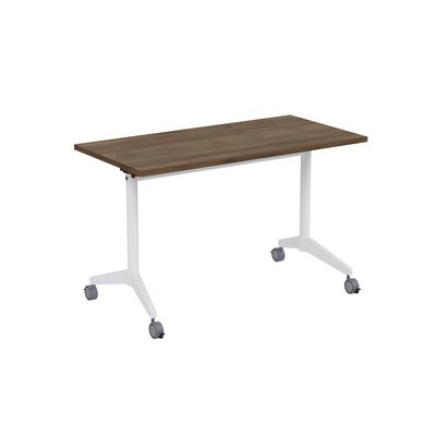 Bend 8СР.108-S (Шамони темный/Белый) Складной прямолинейный стол-трансформер Simple