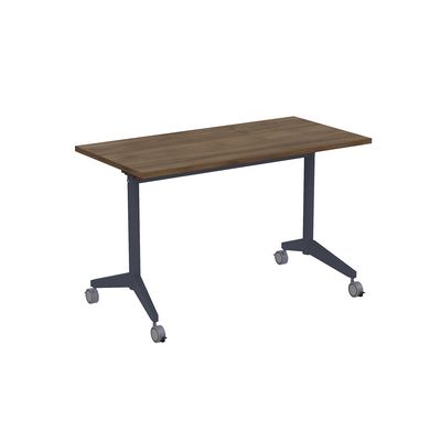 Bend 8СР.108-S (Шамони темный/Графит) Складной прямолинейный стол-трансформер Simple