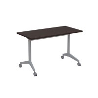 Bend 8СР.108-S (Венге/Алюминий матовый) Складной прямолинейный стол-трансформер Simple