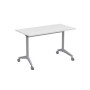 Bend 8СР.108 (Белый/Алюминий матовый) Складной прямолинейный стол-трансформер