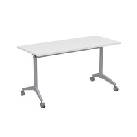 Bend 8СР.109-S (Белый/Алюминий матовый) Складной прямолинейный стол-трансформер Simple