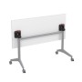 Bend 8СР.109-S (Белый/Алюминий матовый) Складной прямолинейный стол-трансформер Simple