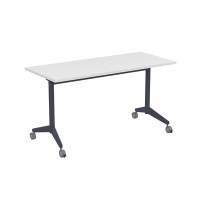 Bend 8СР.109-S (Белый/Графит) Складной прямолинейный стол-трансформер Simple