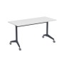 Bend 8СР.109-S (Белый/Графит) Складной прямолинейный стол-трансформер Simple