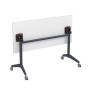 Bend 8СР.109-S (Белый/Графит) Складной прямолинейный стол-трансформер Simple