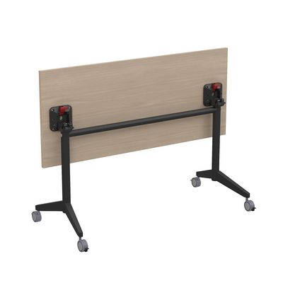 Bend 8СР.109-S (Шамони светлый/Черный) Складной прямолинейный стол-трансформер Simple