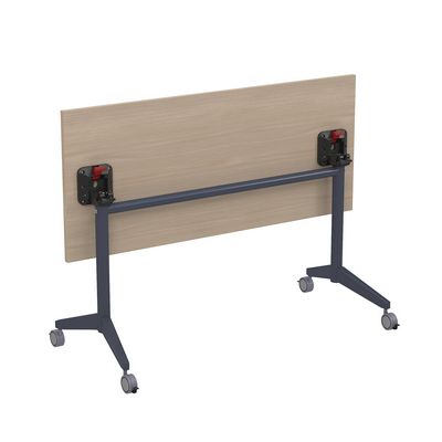 Bend 8СР.109-S (Шамони светлый/Графит) Складной прямолинейный стол-трансформер Simple