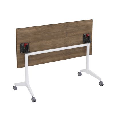 Bend 8СР.109-S (Шамони темный/Белый) Складной прямолинейный стол-трансформер Simple