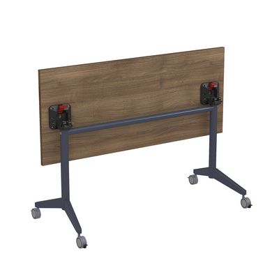 Bend 8СР.109-S (Шамони темный/Графит) Складной прямолинейный стол-трансформер Simple