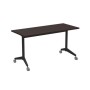 Bend 8СР.109-S (Венге/Черный) Складной прямолинейный стол-трансформер Simple