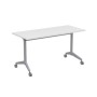 Bend 8СР.109 (Белый/Алюминий матовый) Складной прямолинейный стол-трансформер