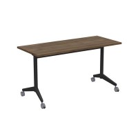 Bend 8СР.109 (Шамони темный/Черный) Складной прямолинейный стол-трансформер