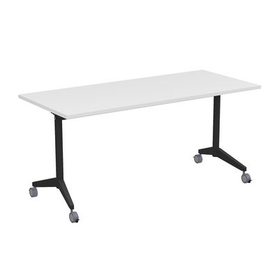 Bend 8СР.114-S (Белый/Черный) Складной прямолинейный стол-трансформер Simple