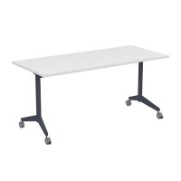 Bend 8СР.114-S (Белый/Графит) Складной прямолинейный стол-трансформер Simple