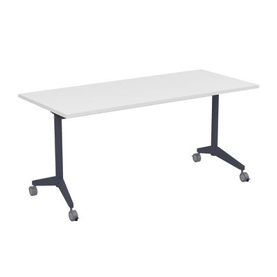 Bend 8СР.114-S (Белый/Графит) Складной прямолинейный стол-трансформер Simple