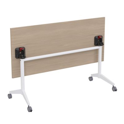 Bend 8СР.114-S (Шамони светлый/Белый) Складной прямолинейный стол-трансформер Simple