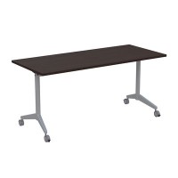 Bend 8СР.114-S (Венге/Алюминий матовый) Складной прямолинейный стол-трансформер Simple