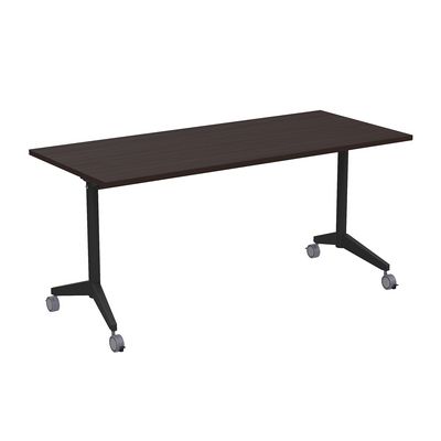 Bend 8СР.114-S (Венге/Черный) Складной прямолинейный стол-трансформер Simple