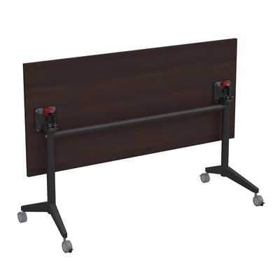 Bend 8СР.114-S (Венге/Черный) Складной прямолинейный стол-трансформер Simple