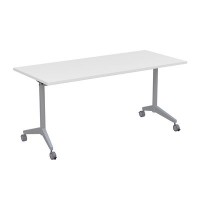Bend 8СР.114 (Белый/Алюминий матовый) Складной прямолинейный стол-трансформер