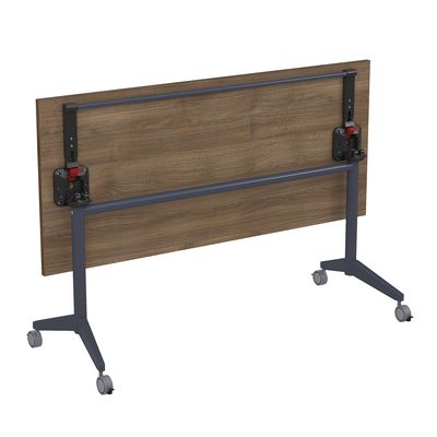 Bend 8СР.114 (Шамони темный/Графит) Складной прямолинейный стол-трансформер