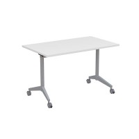 Bend 8СР.118-S (Белый/Алюминий матовый) Складной прямолинейный стол-трансформер Simple