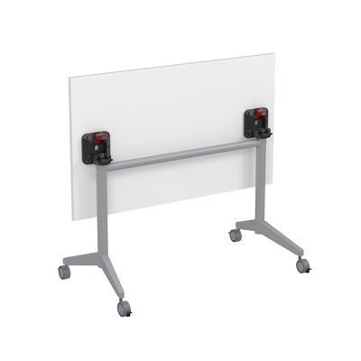 Bend 8СР.118-S (Белый/Алюминий матовый) Складной прямолинейный стол-трансформер Simple