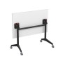 Bend 8СР.118-S (Белый/Черный) Складной прямолинейный стол-трансформер Simple
