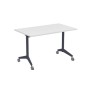 Bend 8СР.118-S (Белый/Графит) Складной прямолинейный стол-трансформер Simple