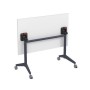 Bend 8СР.118-S (Белый/Графит) Складной прямолинейный стол-трансформер Simple