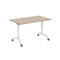 Bend 8СР.118-S (Шамони светлый/Белый) Складной прямолинейный стол-трансформер Simple