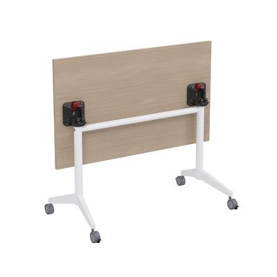 Bend 8СР.118-S (Шамони светлый/Белый) Складной прямолинейный стол-трансформер Simple