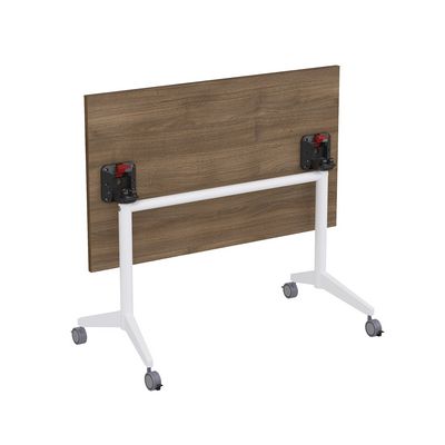 Bend 8СР.118-S (Шамони темный/Белый) Складной прямолинейный стол-трансформер Simple