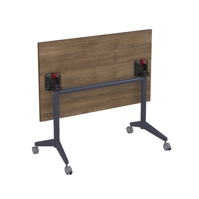 Bend 8СР.118-S (Шамони темный/Графит) Складной прямолинейный стол-трансформер Simple