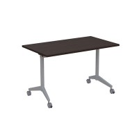 Bend 8СР.118-S (Венге/Алюминий матовый) Складной прямолинейный стол-трансформер Simple
