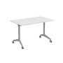 Bend 8СР.118 (Белый/Алюминий матовый) Складной прямолинейный стол-трансформер